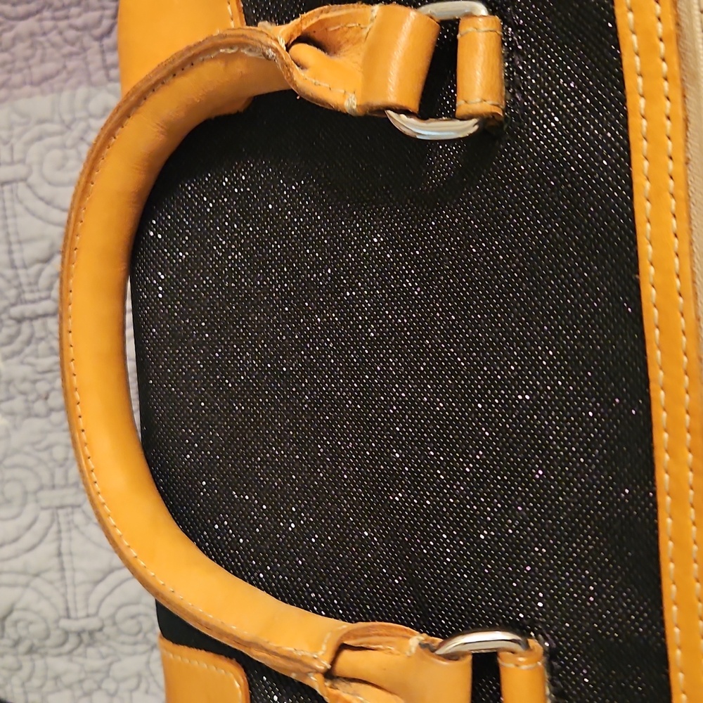 Consuela Black and Tan Tote Bag - Picture 7 of 7